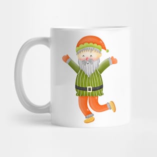 Santa claus dancing. Mug